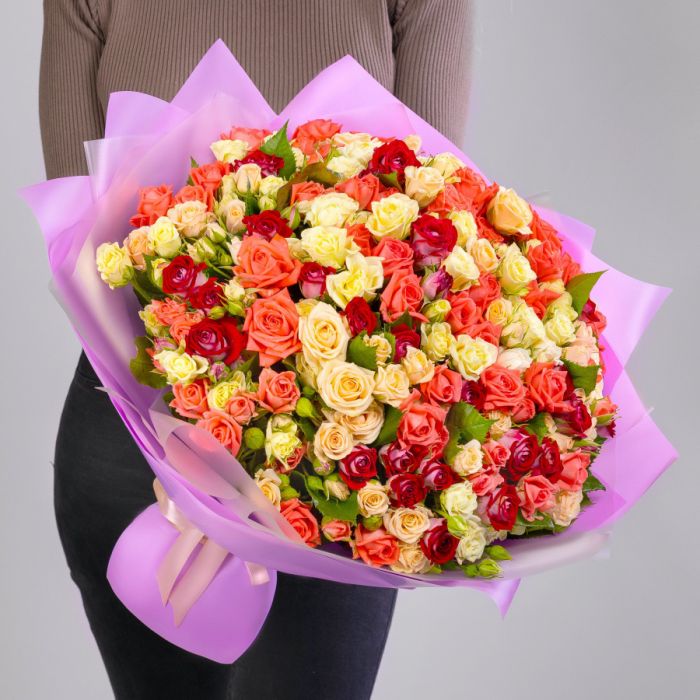 101 Bush Rose Mix (40 cm.)