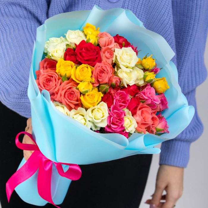 17 Bush Roses Mix (40 cm.)