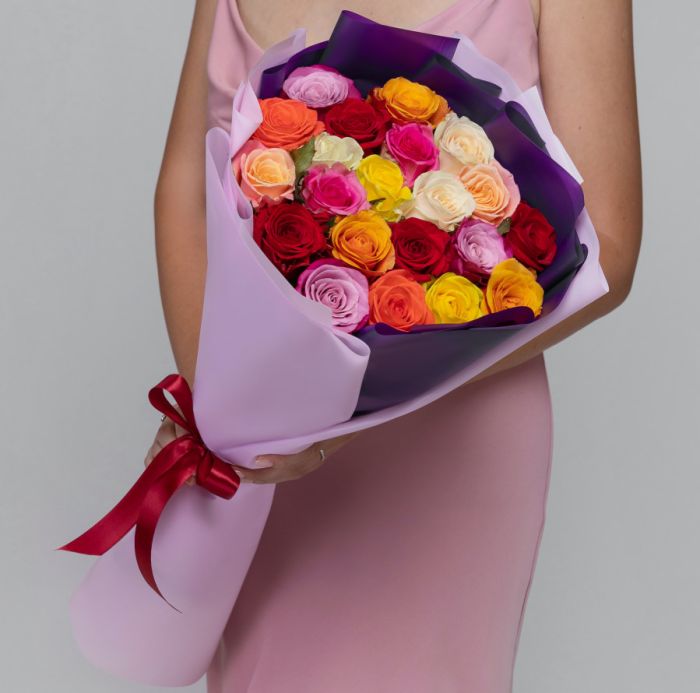 21 Rose Mix (70 cm.)