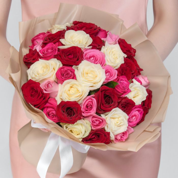 45 Roses Mix (30 cm.)