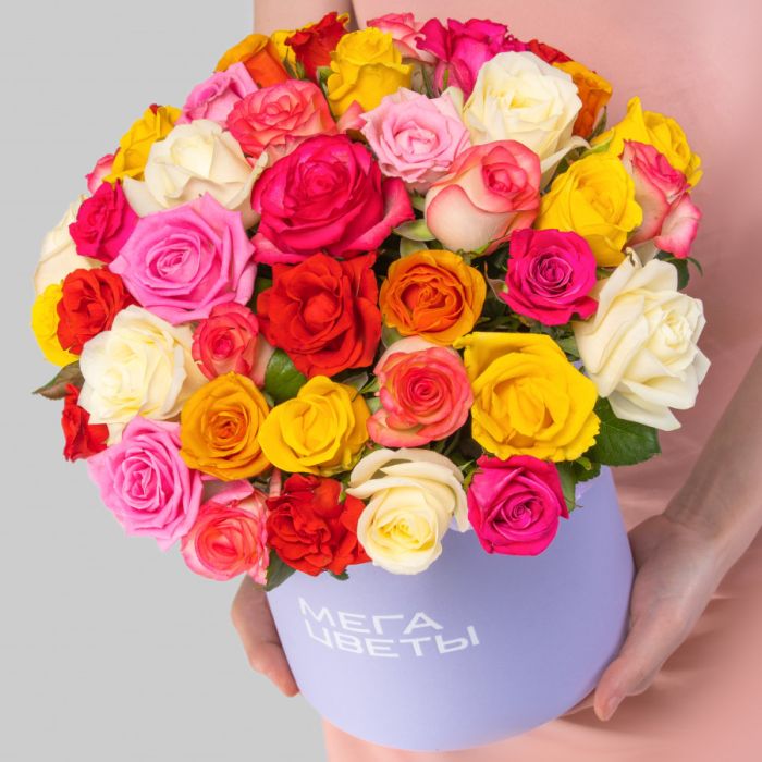 45 Roses Mix in a box