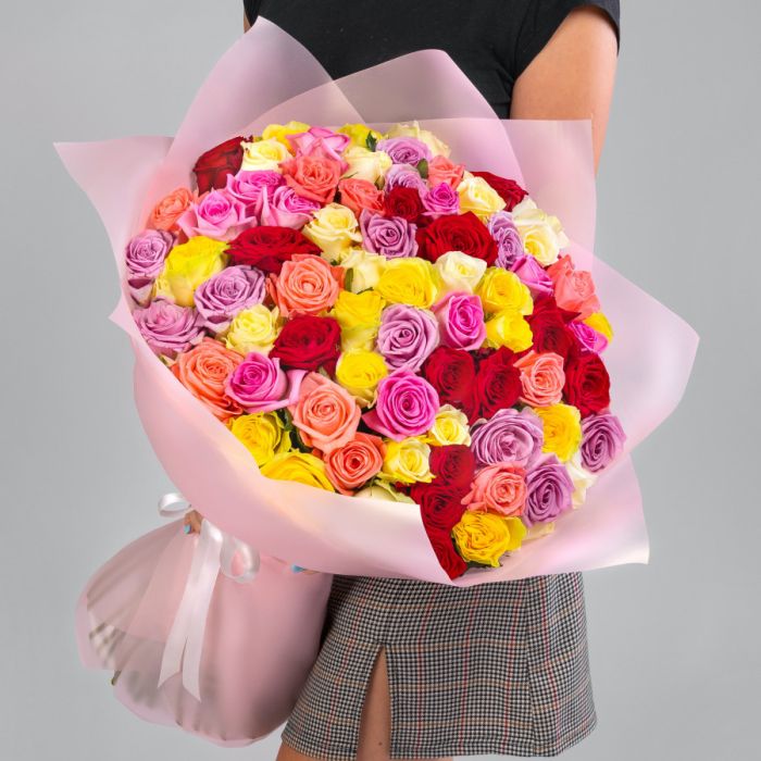 75 Roses Mix (60 cm.)