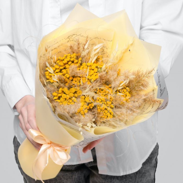 Ready-made bouquet ТPizhma, Reed, OatsУ dried flowers