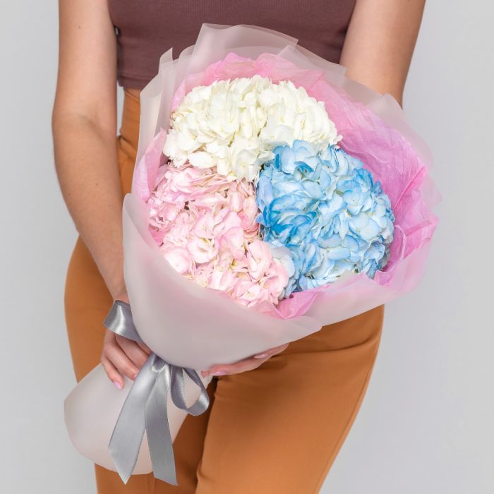 Bouquet of flowers Т3 Multicolored HydrangeasУ