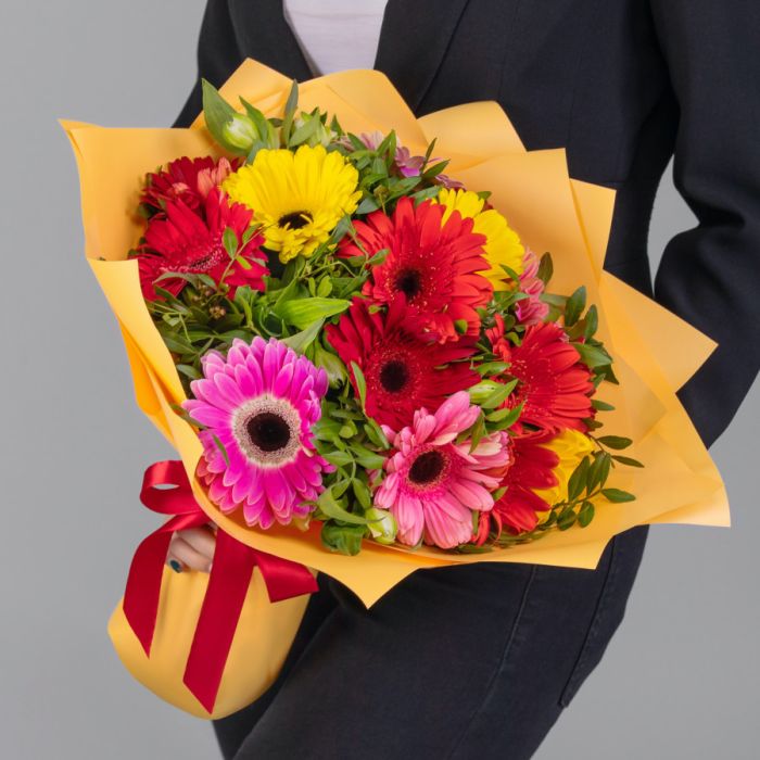 Bouquet ТGerbera and AlstromeriaУ.