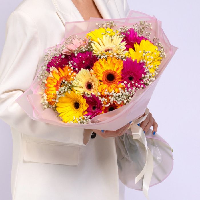 Bouquet ТGerberas and GypsophilaУ