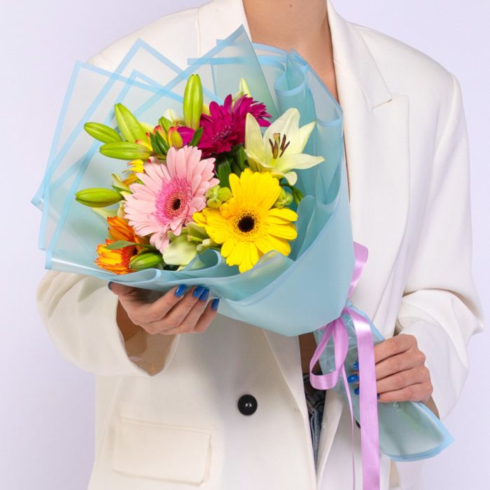 Bouquet ТGerberas and Lilies MiniУ