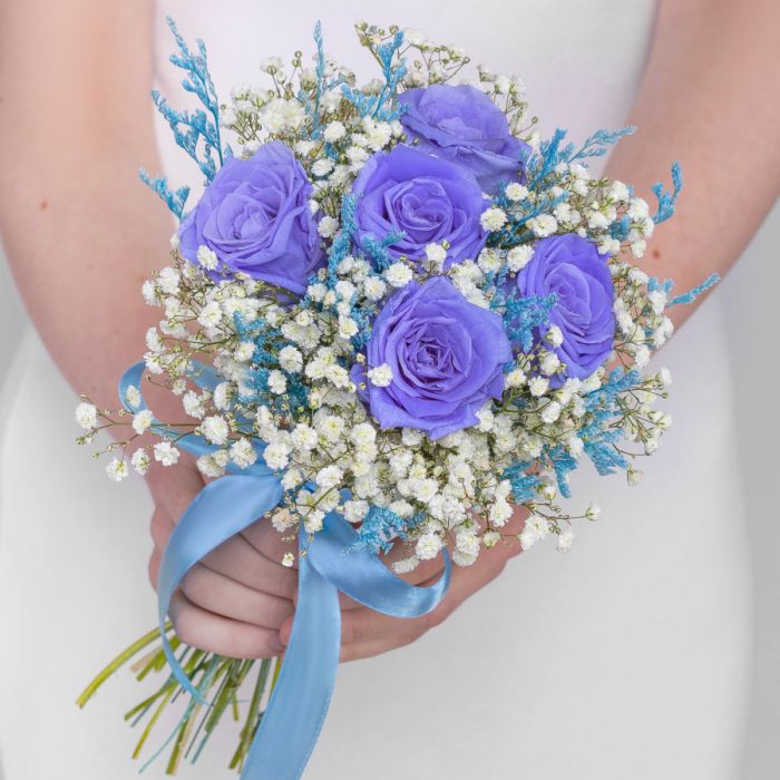 Bridal bouquet ТWhite LilacУ dried flowers