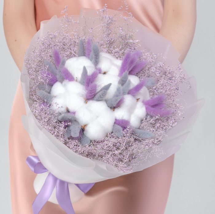 Bouquet ТFluffy CottonУ dried flowers