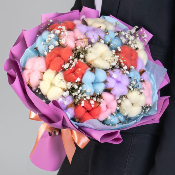 Bouquet ТMulticolored LollipopУ dried flowers