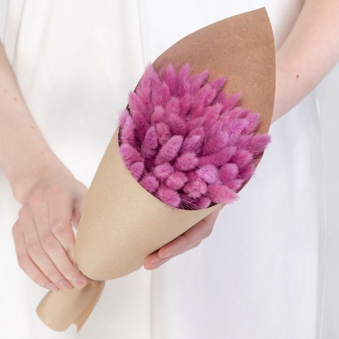 Ready Bouquet ТPink LagurusУ dried flowers