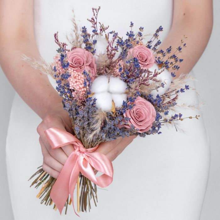 Bouquet ТLilac-MalineУ dried flowers