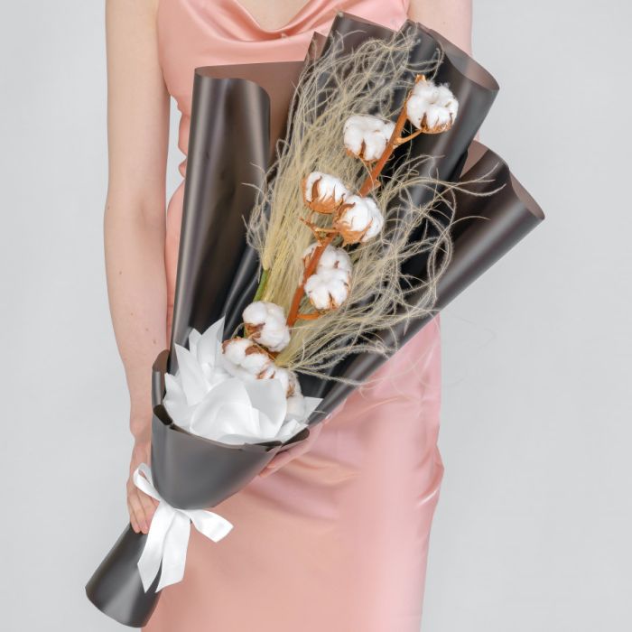 Bouquet ТBlack Cotton BranchУ dried flowers