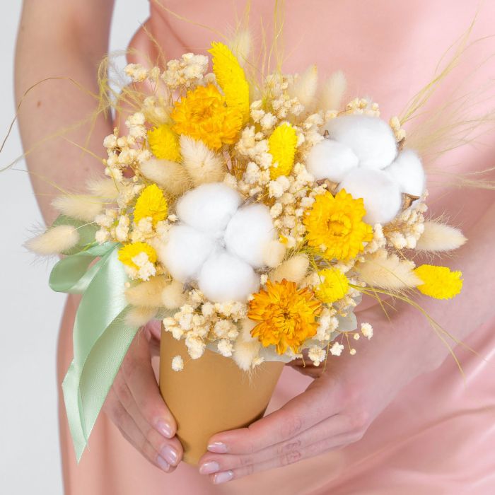 Assembled bouquet ТDried flower #2У in a cup