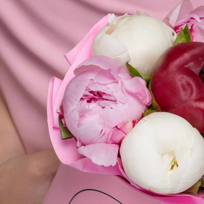 Bouquet of flowers Т7 Peonies Mix in a boxУ