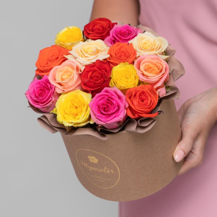 15 Mix Roses in a box